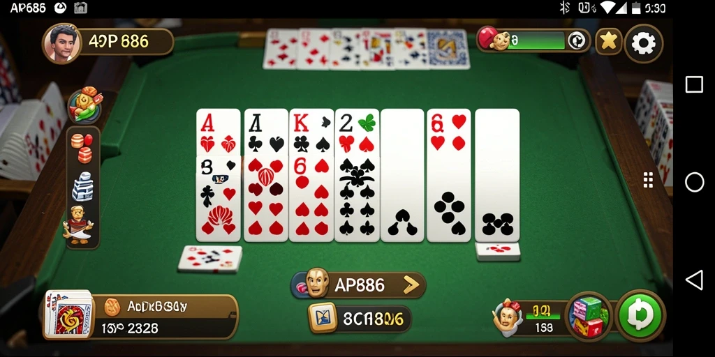 Tampilan gamplay seru AP686 yang menunjukkan aksi Domino.
