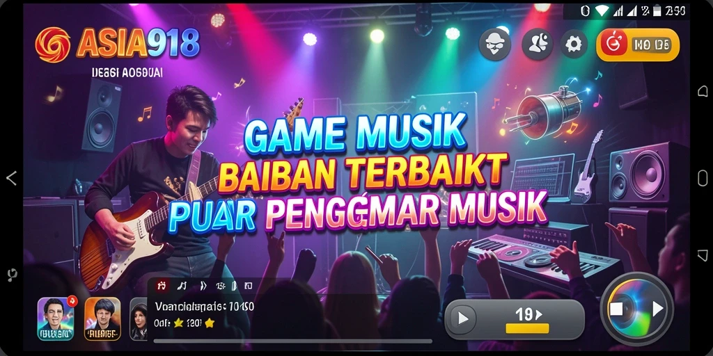 Tampilan gameplay menarik dari ASIA918 dengan berbagai fitur musik.