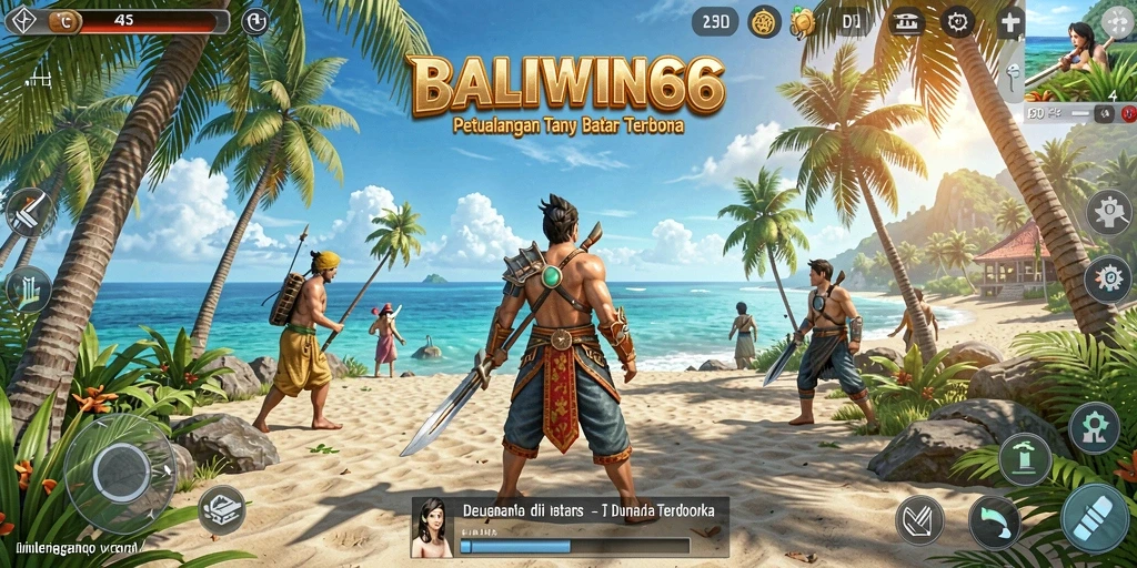 Screenshot BALIWIN66 menampilkan petualangan mendebarkan di dunia terbuka.