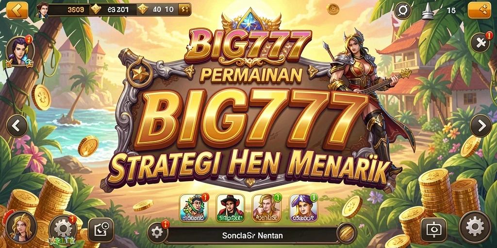 Screenshot utama BIG777 menampilkan aksi strategis dalam pertempuran SLG.