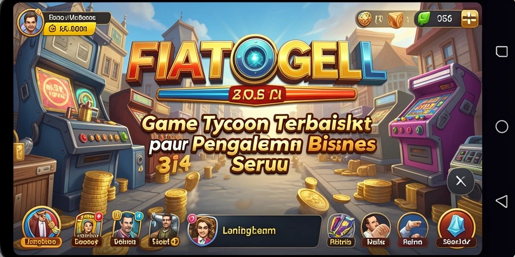 Tangkapan layar utama FIATOGEL menampilkan gameplay Tycoon yang menarik.