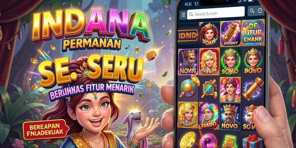 Tampilan menarik dari gameplay slot INDAAA yang penuh warna.