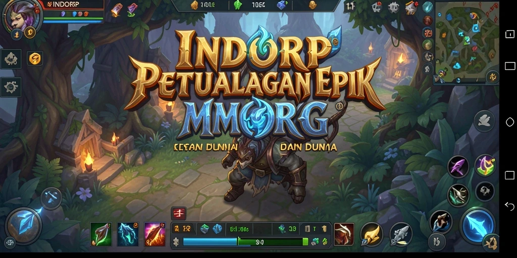Tampilan gameplay INDORP dengan pertarungan seru dan karakter yang beragam.