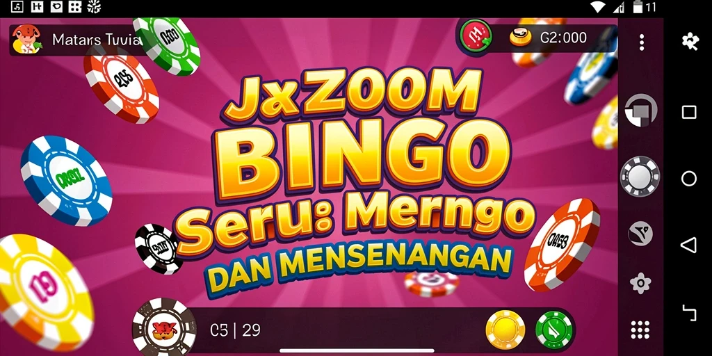 Gameplay J200M yang seru dalam permainan Bingo dengan teman-teman.