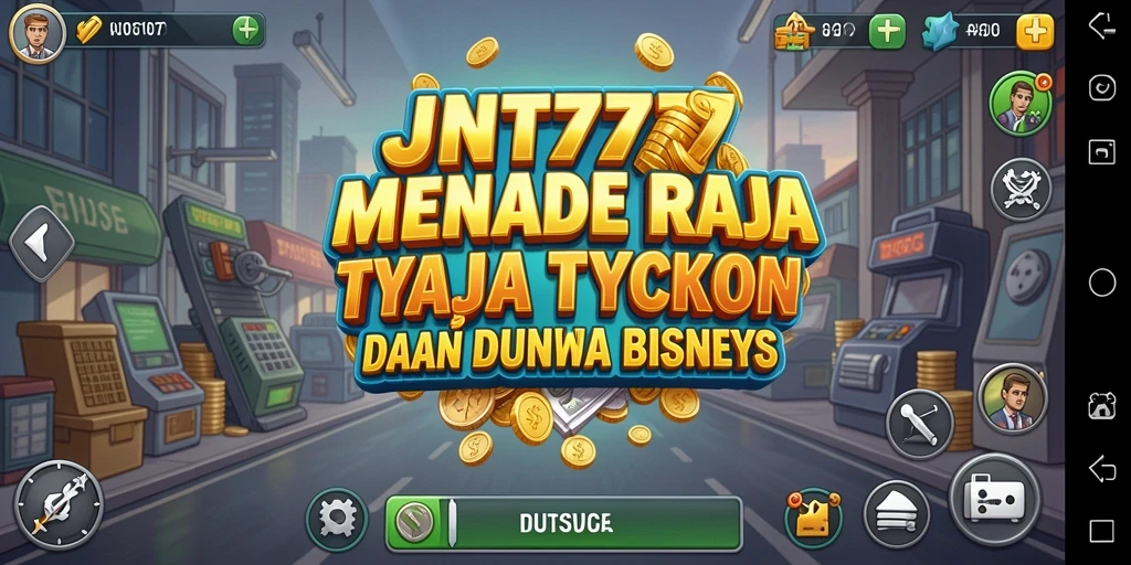 Tangkapan layar menampilkan momen seru dalam gameplay Tycoon JNT777.