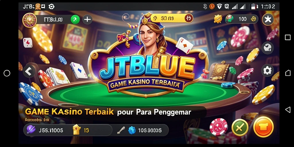 Screenshot gameplay JTBLUE yang menampilkan keseruan bermain Kasino.