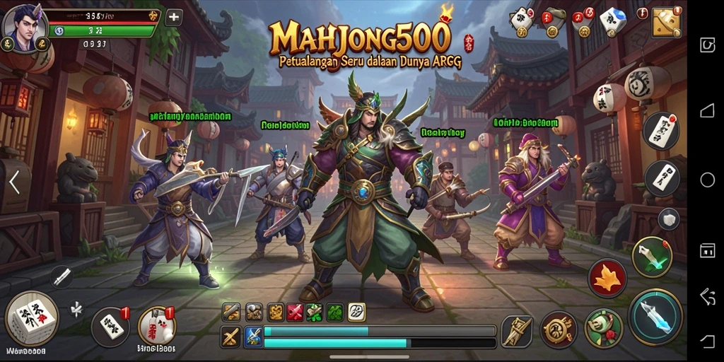 Menampilkan aksi seru dalam gameplay MAHJONG500 yang mengagumkan.