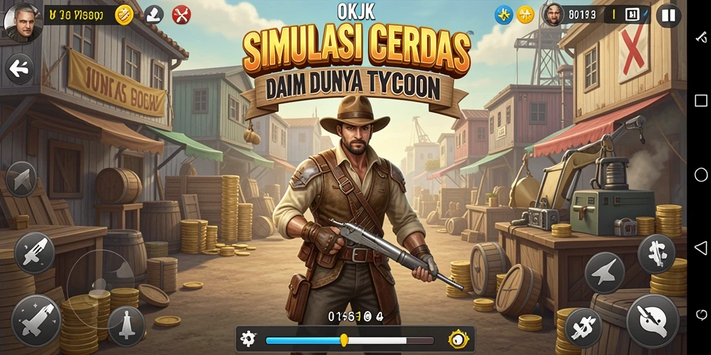 Tangkapan layar dari gameplay seru OKJK di dunia Tycoon.