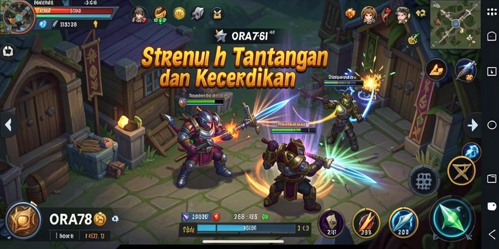 Tampilan gameplay menarik dari ORA78 yang penuh strategi.