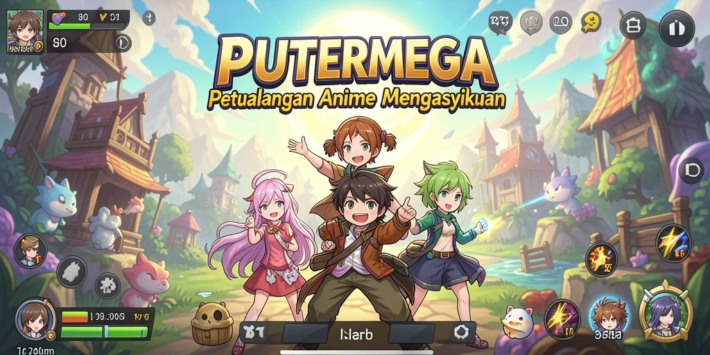 Screenshot gameplay PUTERMEGA yang menarik di dunia Anime.