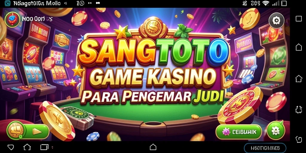 Screenshot SANGTOTO menampilkan pemain menikmati pengalaman kasino yang mendebarkan.