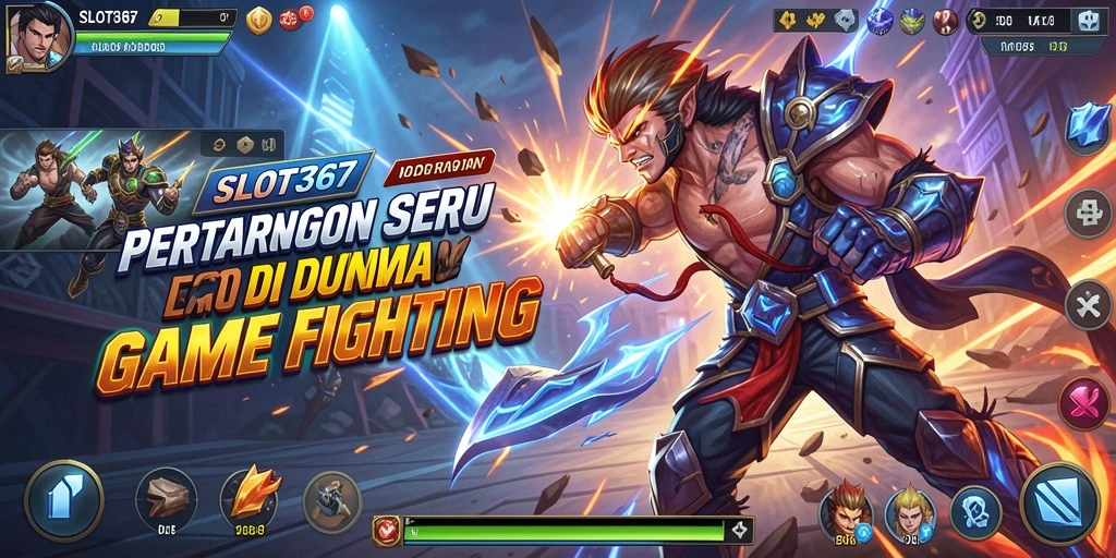 Screenshot utama SLOT367 menampilkan pertarungan seru dengan karakter yang beraksi.