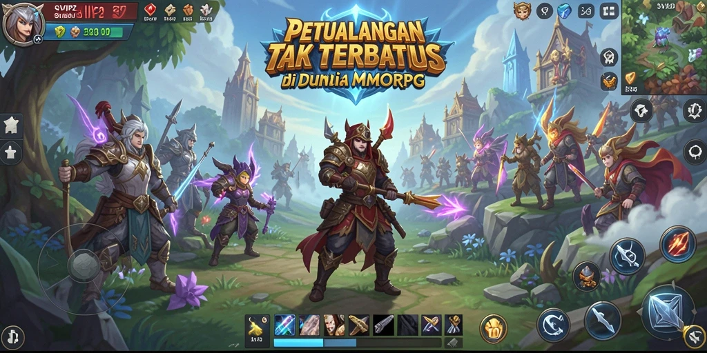 Screenshot gameplay <strong>SVIP2</strong> yang menampilkan aksi seru dalam pertarungan MMORPG.