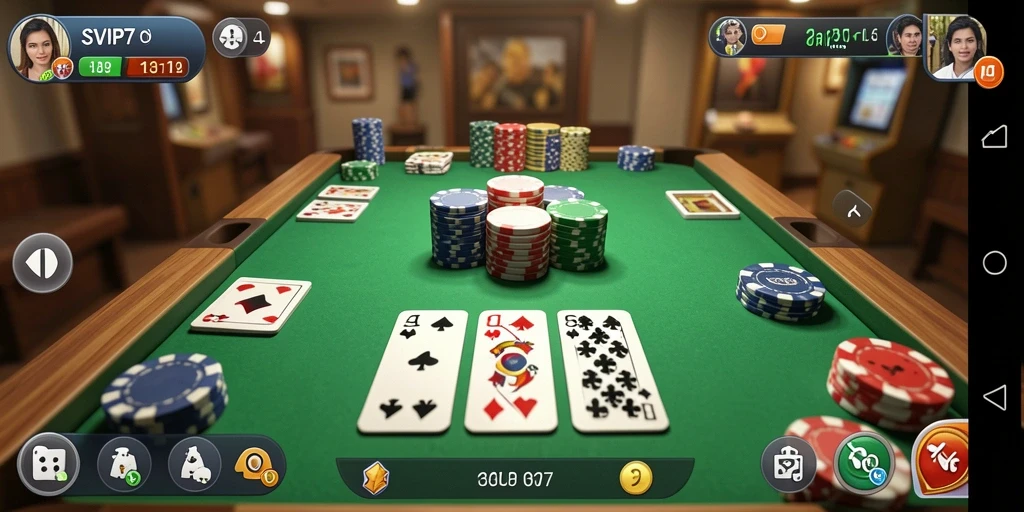 Tampilan gameplay seru dalam permainan Gaple SVIP7.